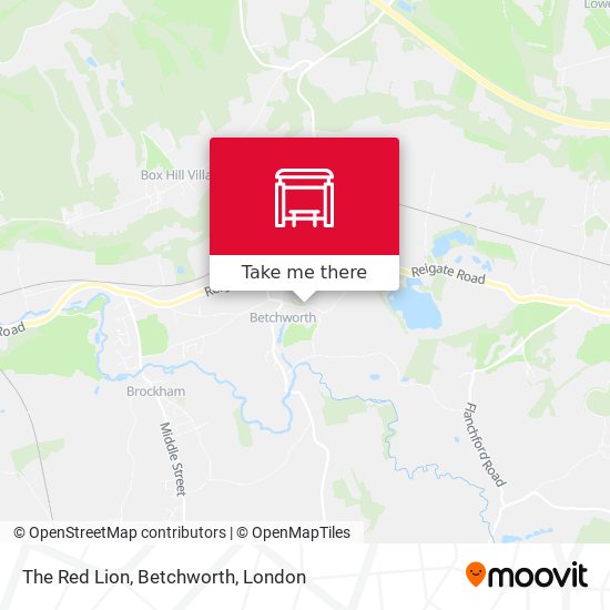 The Red Lion, Betchworth map