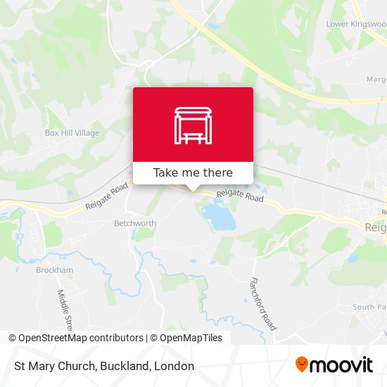 St Mary Church, Buckland map