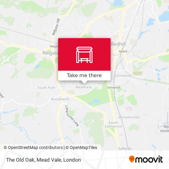The Old Oak, Mead Vale map