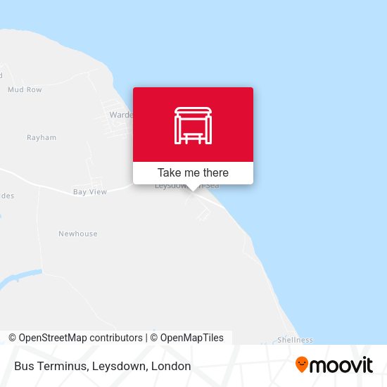 Bus Terminus, Leysdown map
