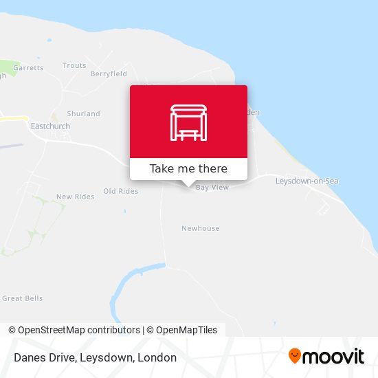 Danes Drive, Leysdown map