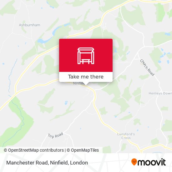 Manchester Road, Ninfield map