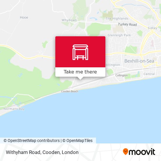 Withyham Road, Cooden map