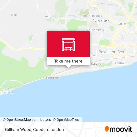 Gillham Wood, Cooden map