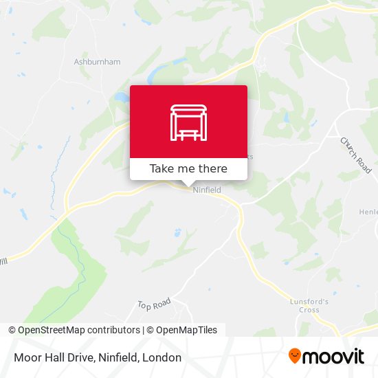 Moor Hall Drive, Ninfield map