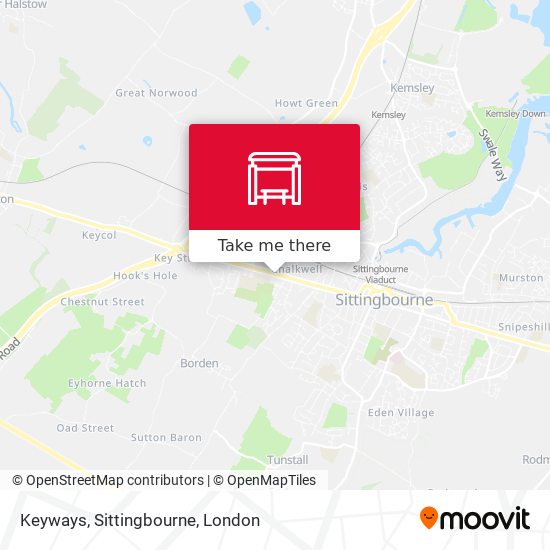 Keyways, Sittingbourne map