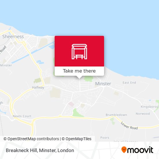 Breakneck Hill, Minster map