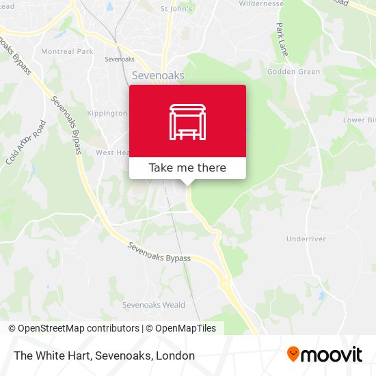 The White Hart, Sevenoaks map