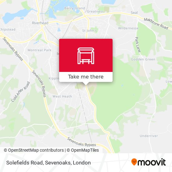 Solefields Road, Sevenoaks map