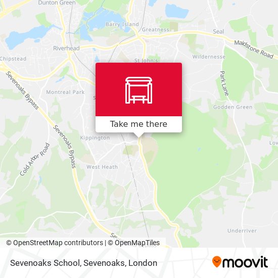 Sevenoaks School, Sevenoaks map