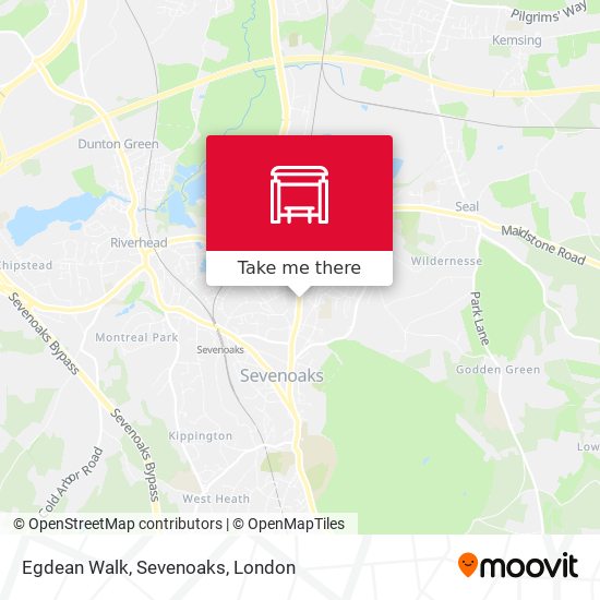 Egdean Walk, Sevenoaks map
