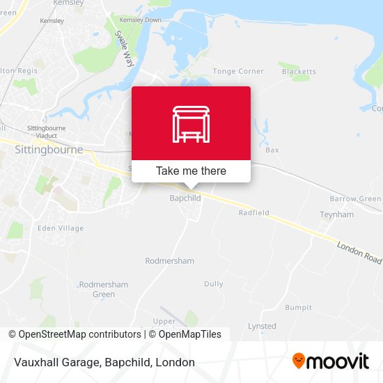 Vauxhall Garage, Bapchild map