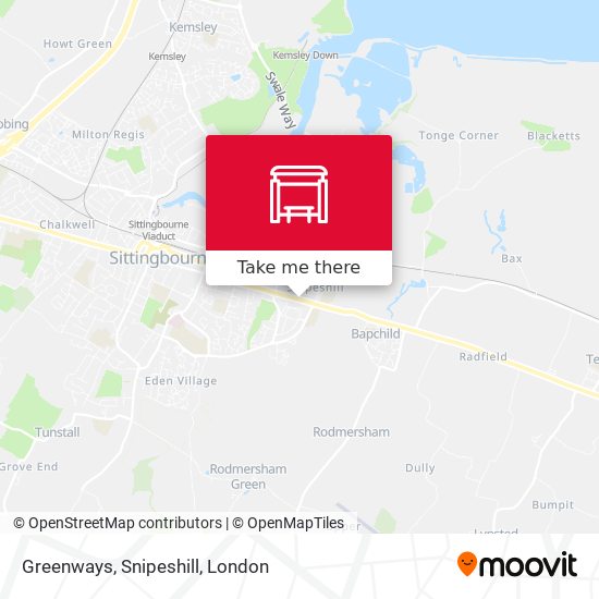 Greenways, Snipeshill map