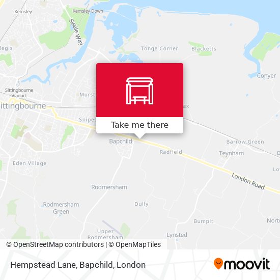 Hempstead Lane, Bapchild map