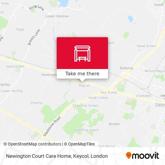 Newington Court Care Home, Keycol map