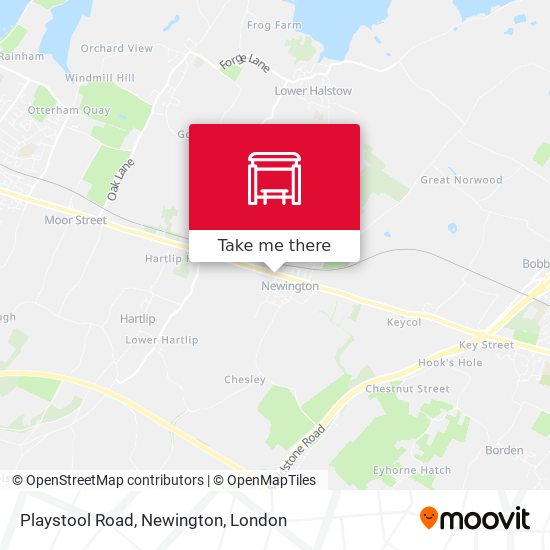 Playstool Road, Newington map