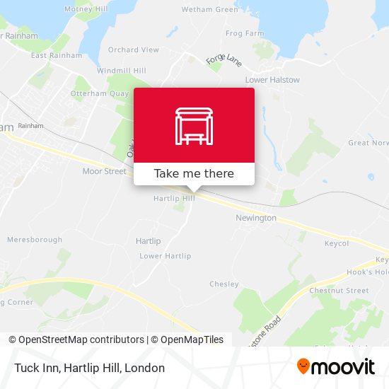 Tuck Inn, Hartlip Hill map