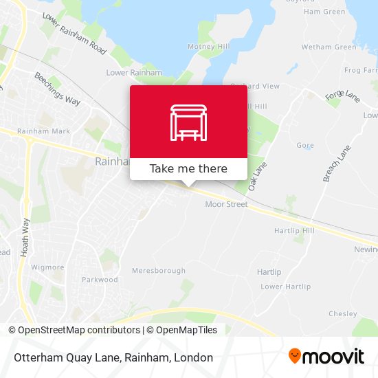Otterham Quay Lane, Rainham map