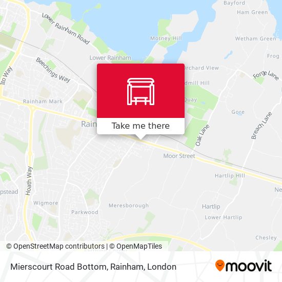 Mierscourt Road Bottom, Rainham map