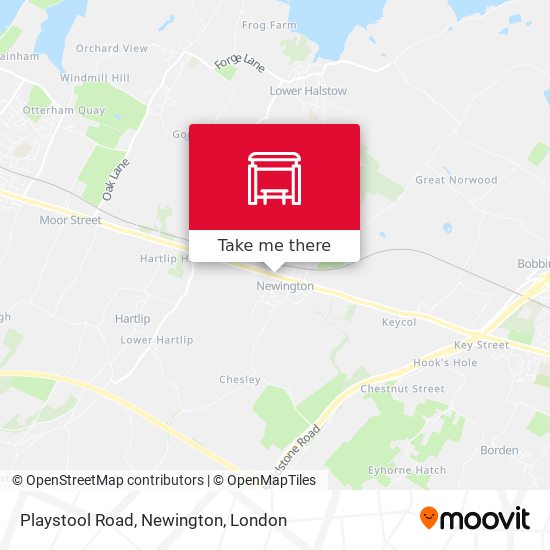 Playstool Road, Newington map