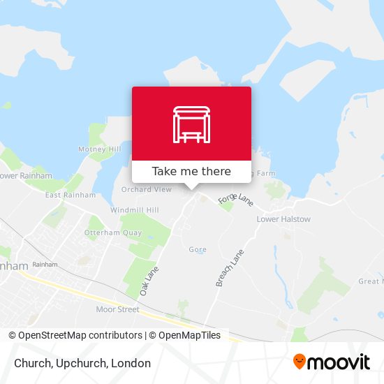 Church, Upchurch map