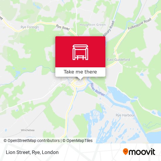 Lion Street, Rye map