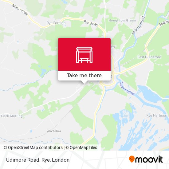 Udimore Road, Rye map
