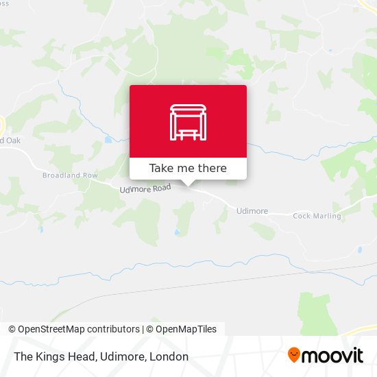 The Kings Head, Udimore map