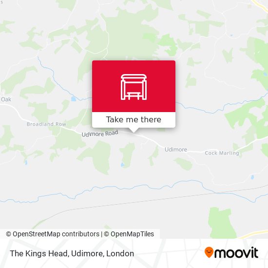 The Kings Head, Udimore map