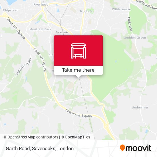 Garth Road, Sevenoaks map