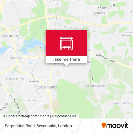 Serpentine Road, Sevenoaks map
