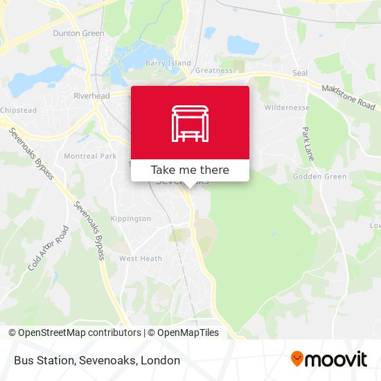 Bus Station, Sevenoaks map