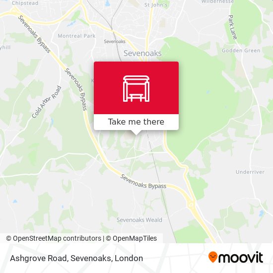 Ashgrove Road, Sevenoaks map