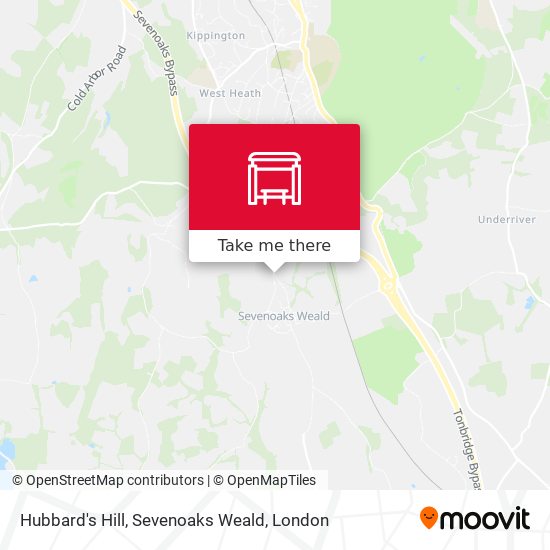 Hubbard's Hill, Sevenoaks Weald map