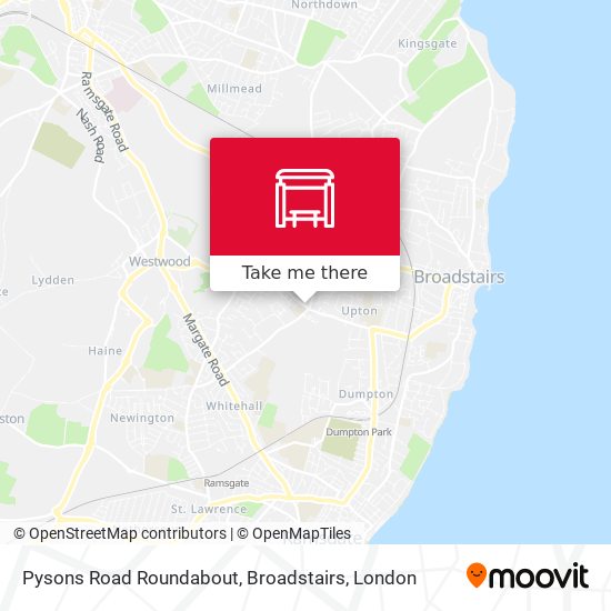 Pysons Road Roundabout, Broadstairs map