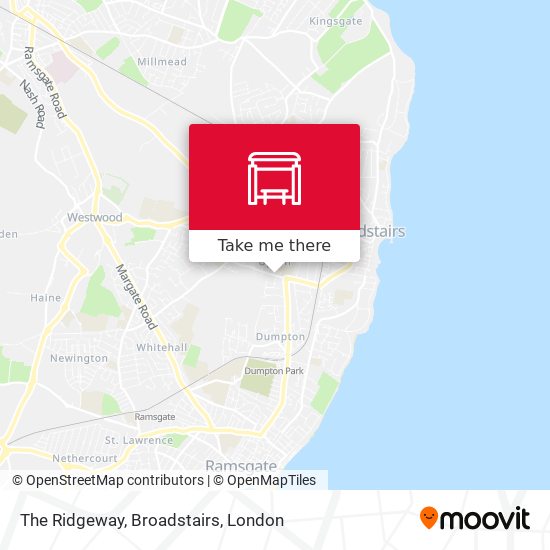 The Ridgeway, Broadstairs map