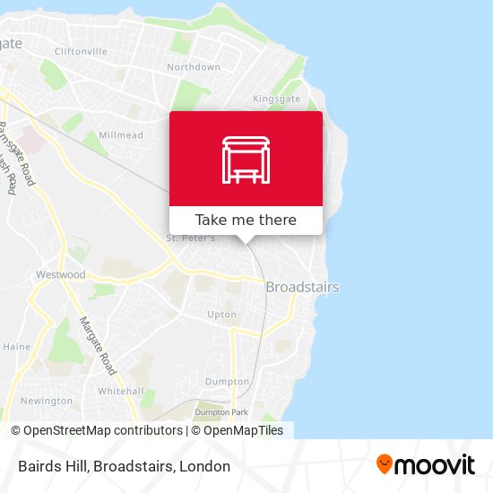 Bairds Hill, Broadstairs map