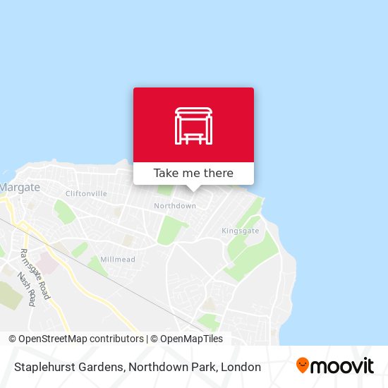 Staplehurst Gardens, Northdown Park map