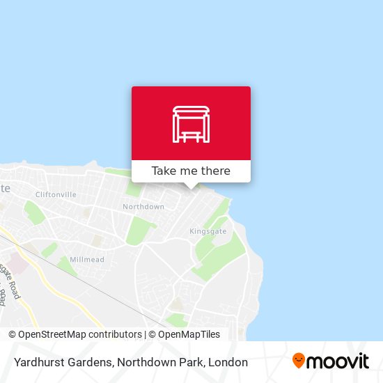 Yardhurst Gardens, Northdown Park map