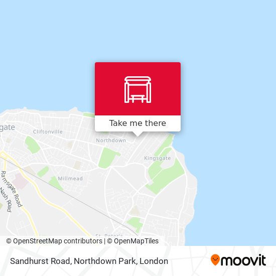 Sandhurst Road, Northdown Park map