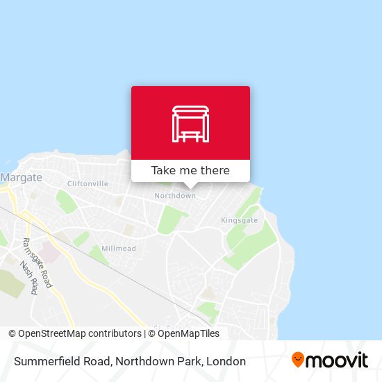 Summerfield Road, Northdown Park map