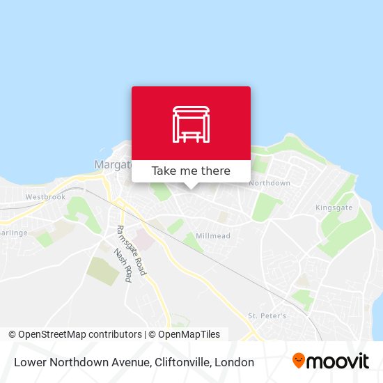 Lower Northdown Avenue, Cliftonville map