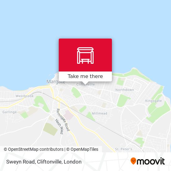 Sweyn Road, Cliftonville map