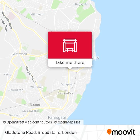 Gladstone Road, Broadstairs map