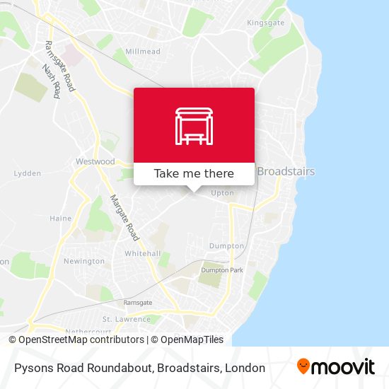 Pysons Road Roundabout, Broadstairs map