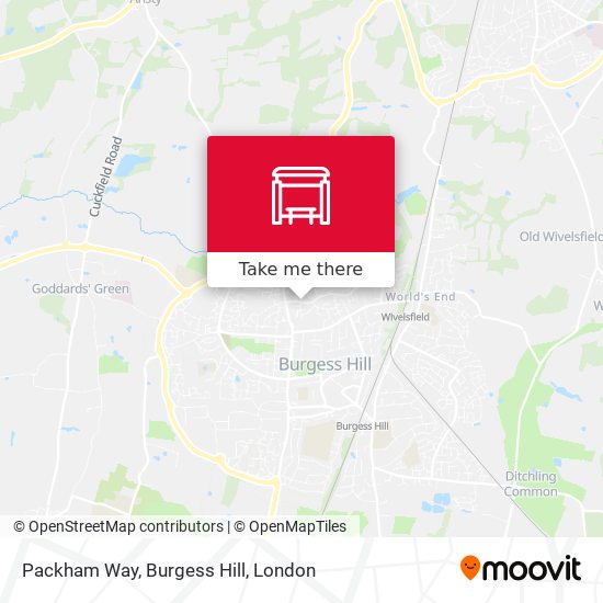Packham Way, Burgess Hill map