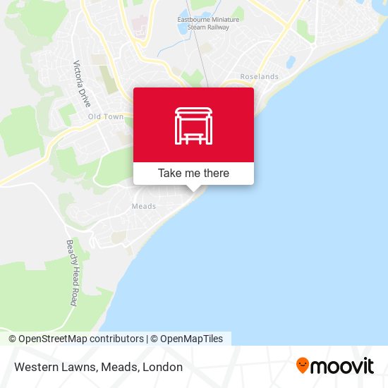 Western Lawns, Meads map