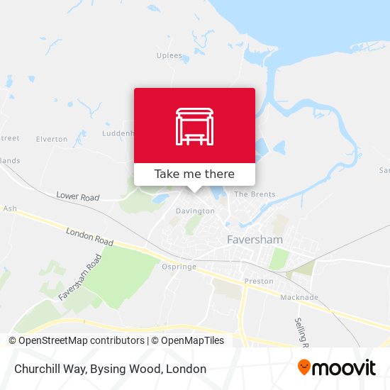 Churchill Way, Bysing Wood map