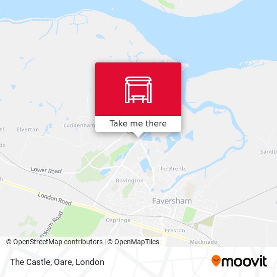 The Castle, Oare map