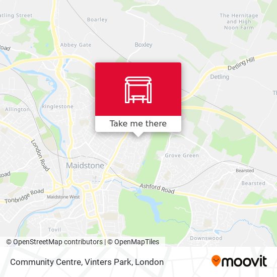 Community Centre, Vinters Park map